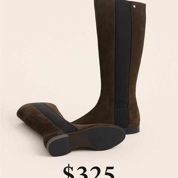 Longchamp Suede Riding Boots | Brownish Green | Size 8 - Picture 8 of 8